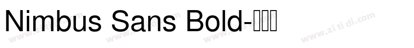 Nimbus Sans Bold字体转换 Nimbus Sans Bold字体转换